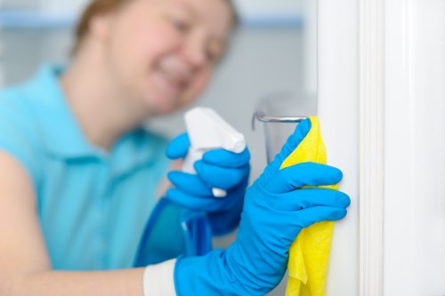 Professional carpet steam cleaning equipment in an SW8 home