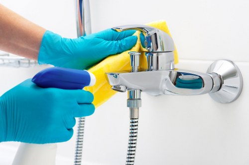 Specialist floor cleaning equipment used in SW8 apartments
