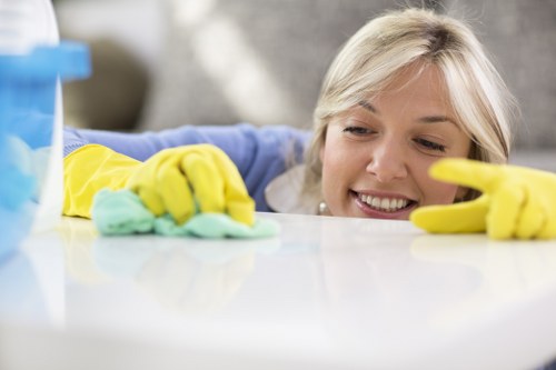 Carpet cleaning service for a commercial space in SW8
