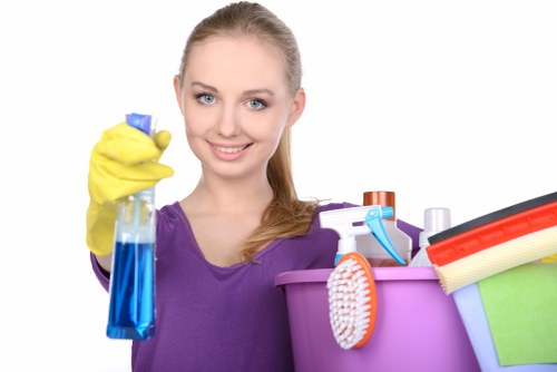 Preparing curtains for professional cleaning in SW8